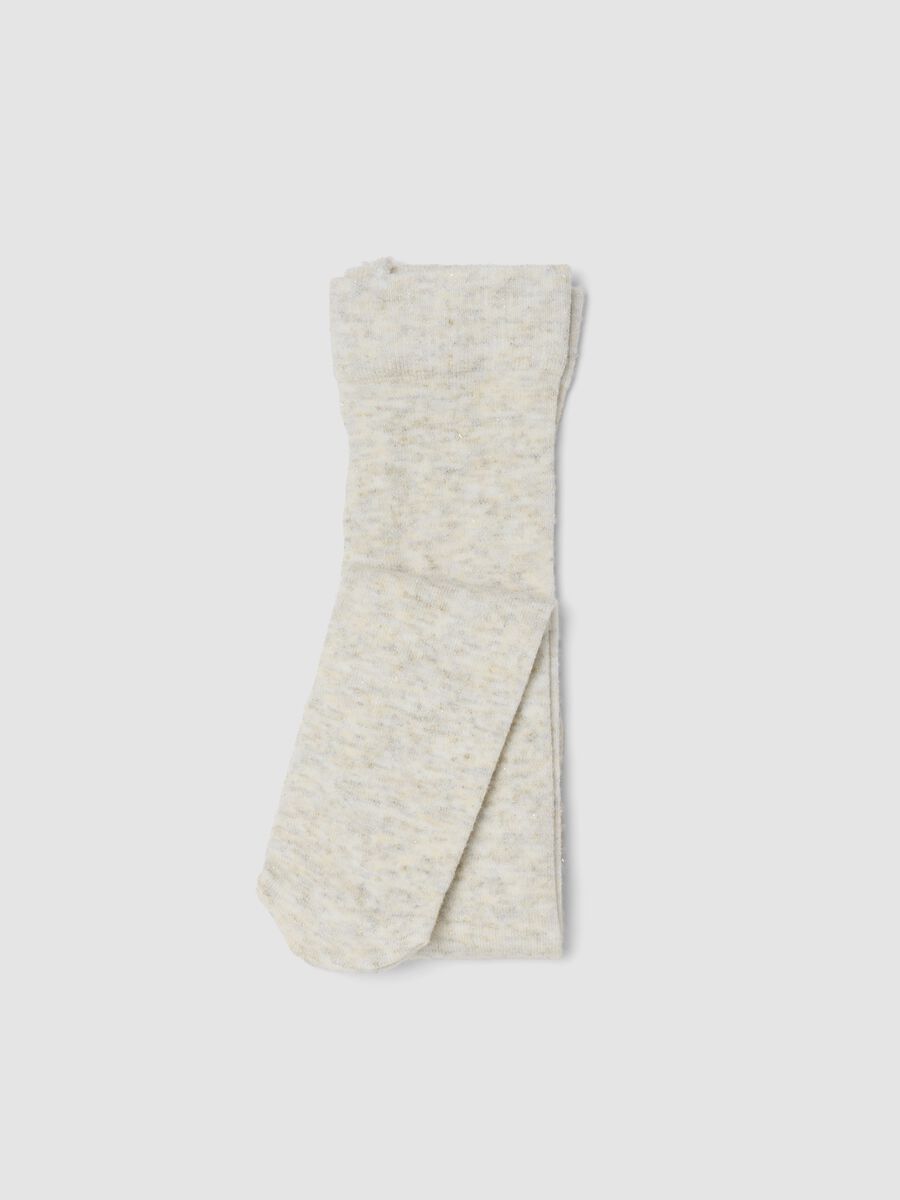 White stretch viscose tights_0