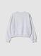 Sweatshirt cinzenta em mistura de algod&atilde;o com gola canelada e estampado Lilo & Stitch_5