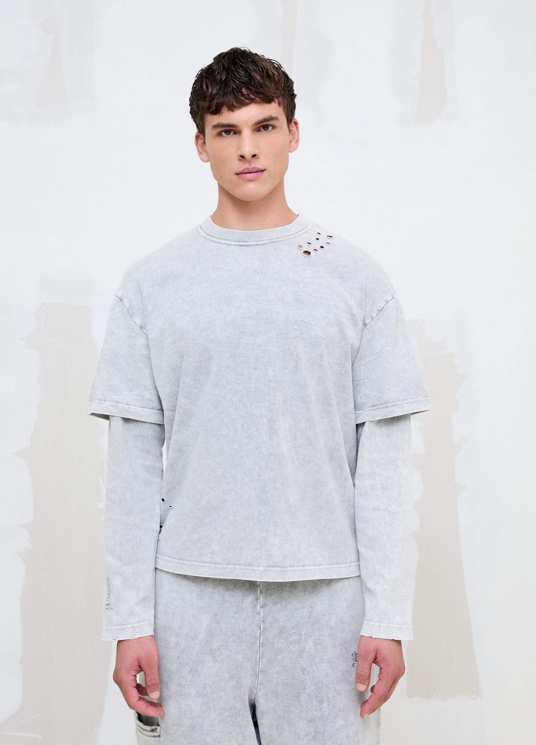 Double Longsleeve Washed Moonstone