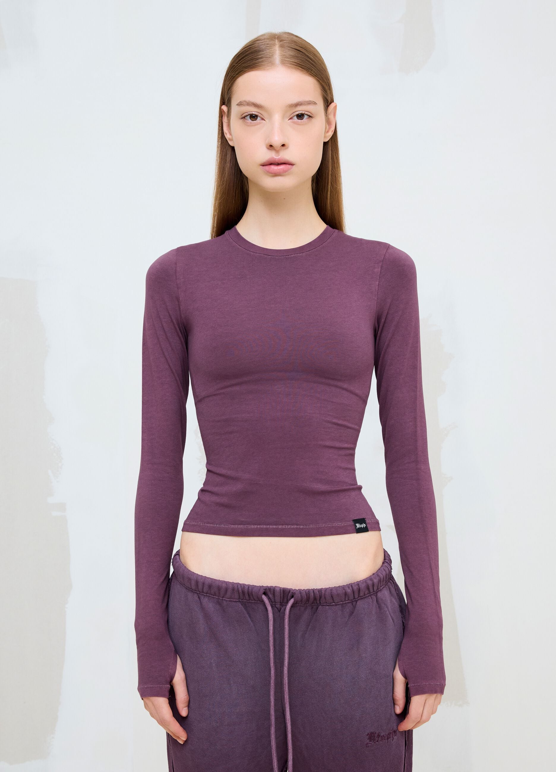 Perfect Longsleeve in Washed Burgundy
