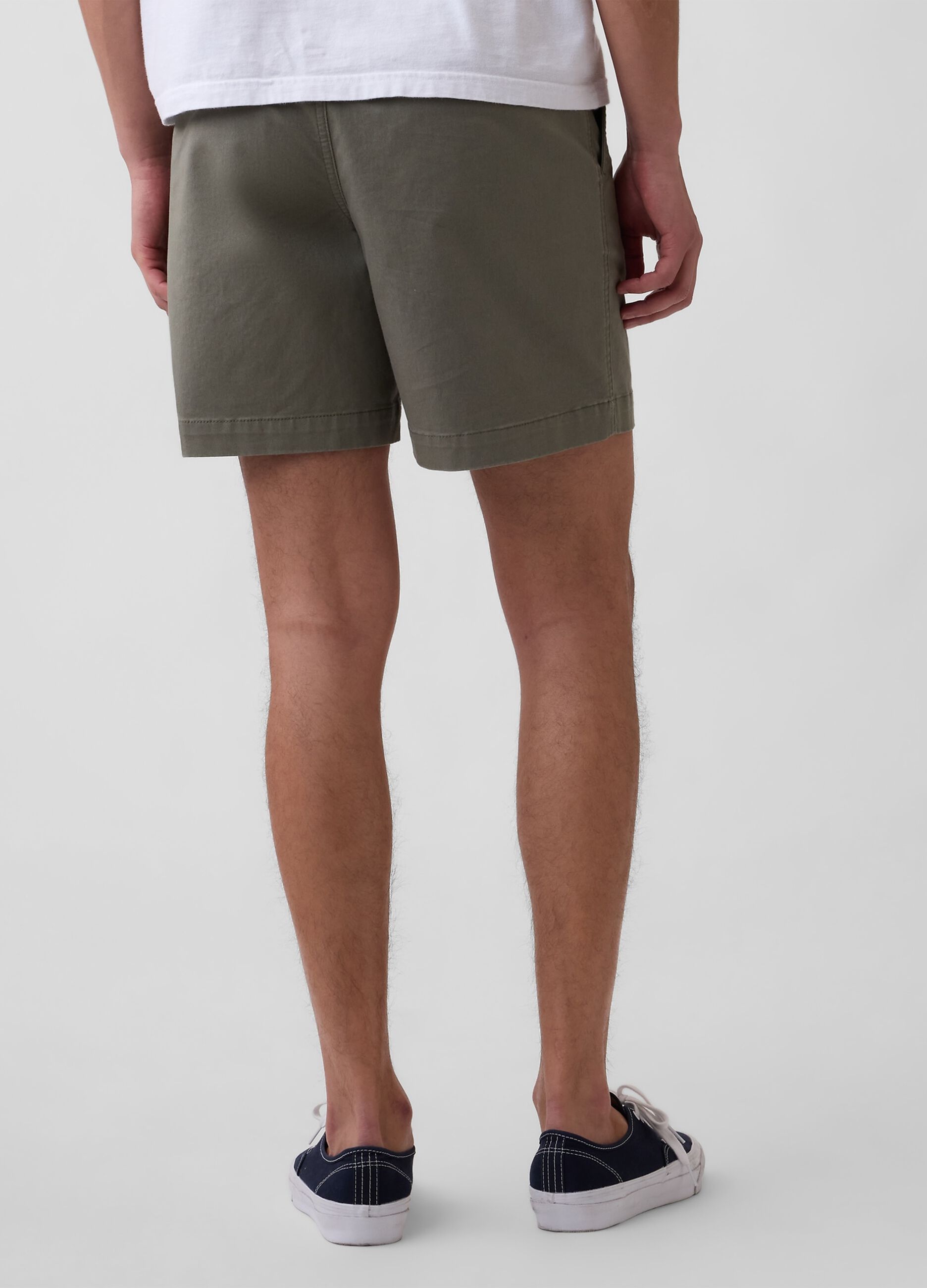 Stretch cotton shorts