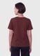 Red pure cotton T-shirt with floral print, regular fit_3