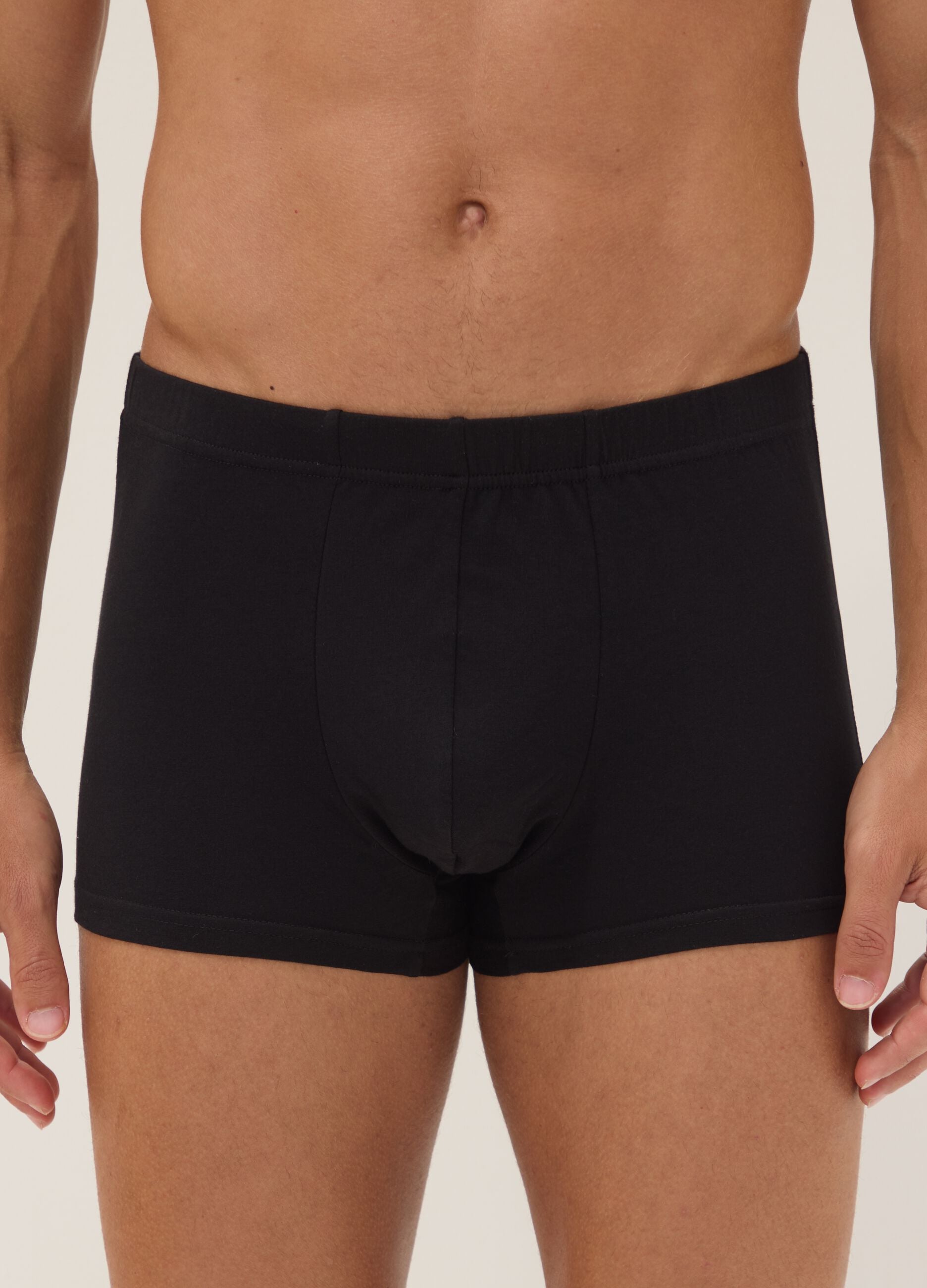 Schwarze Boxershorts aus Bio-Baumwolle