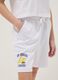 White pure cotton shorts with elasticated waist_2