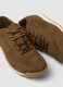 Brown genuine leather lace-up trainers_2