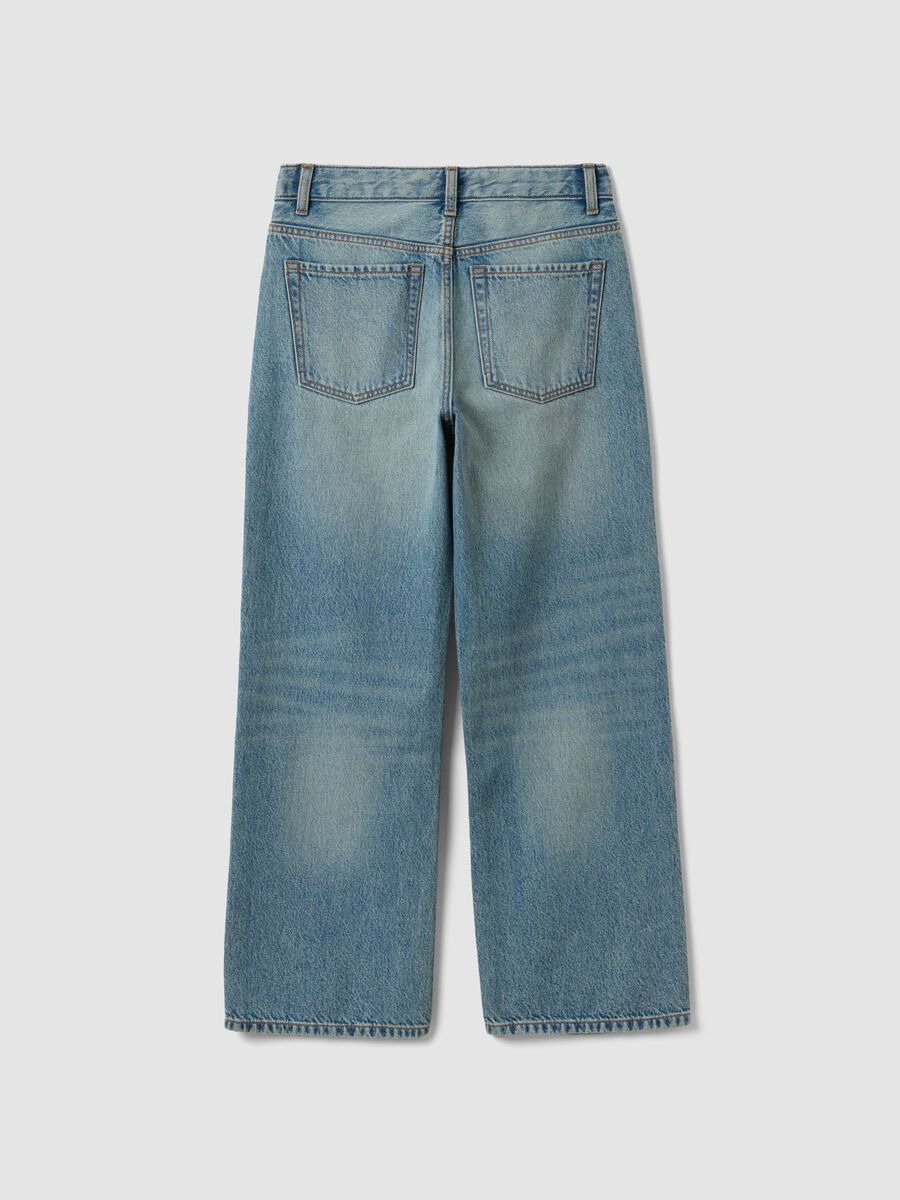 Straight-Fit-Jeans aus reiner Baumwolle in Hellblau_5