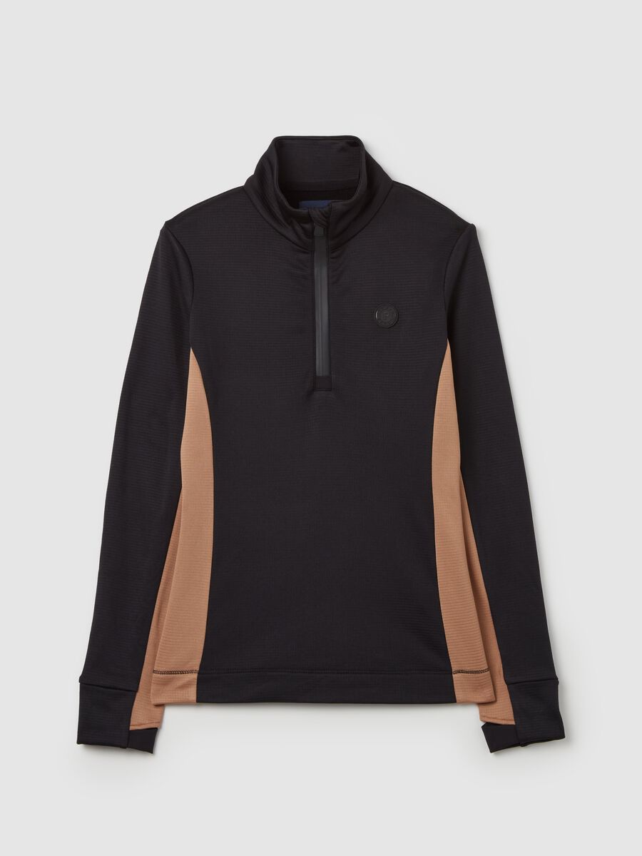 Half-zip fleece with waffle weave_4