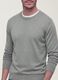 Camisola cinzenta de decote redondo em mistura de viscose, corte regular_2