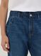 Blue denim baggy-fit jeans in pure cotton with paperbag waist_3