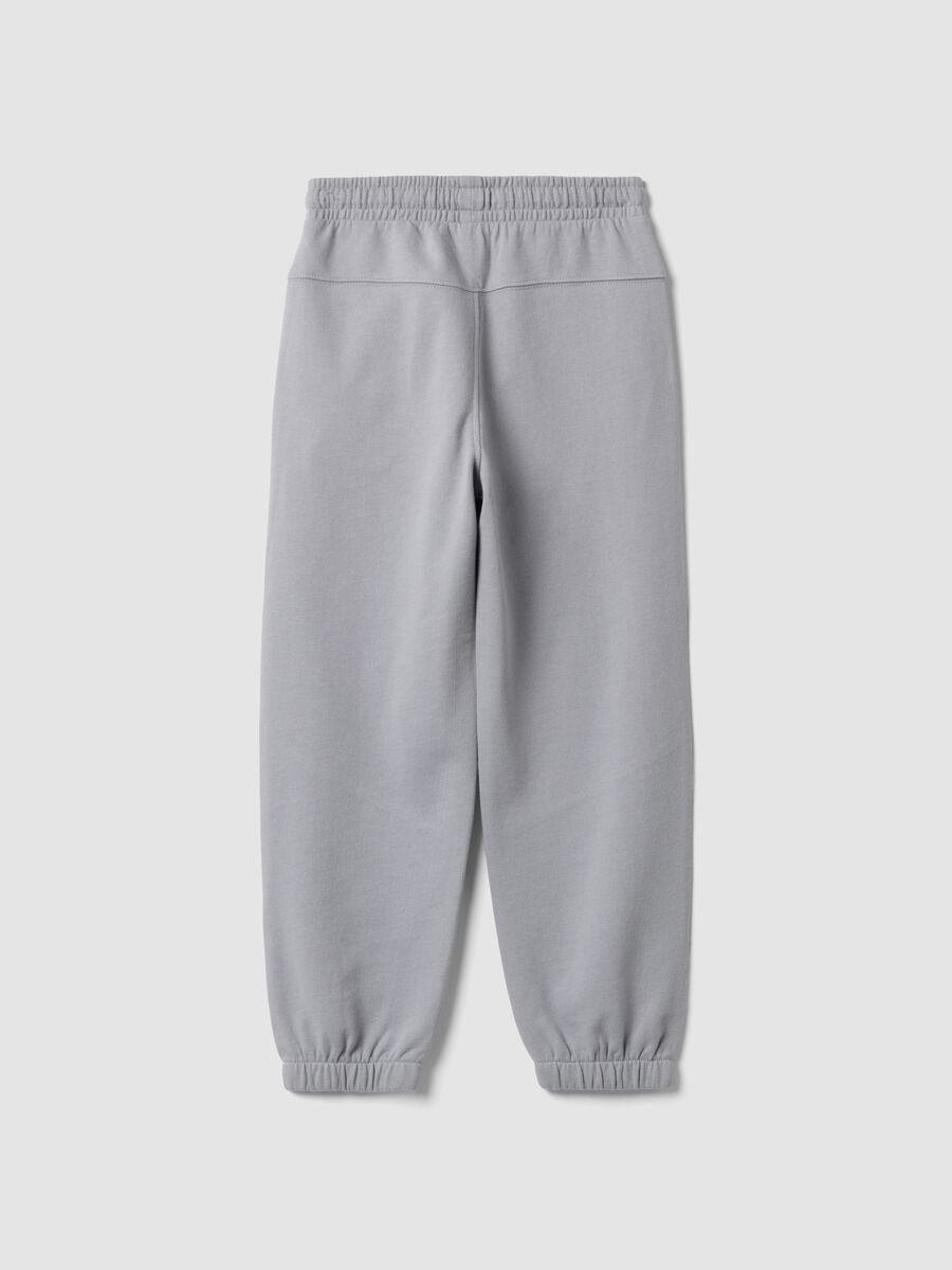 Graue Joggerhose aus reiner Baumwolle_1