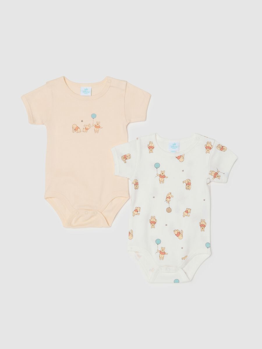 Baby Pack of Multicolor Bodysuits in Pure Cotton with Prints_0
