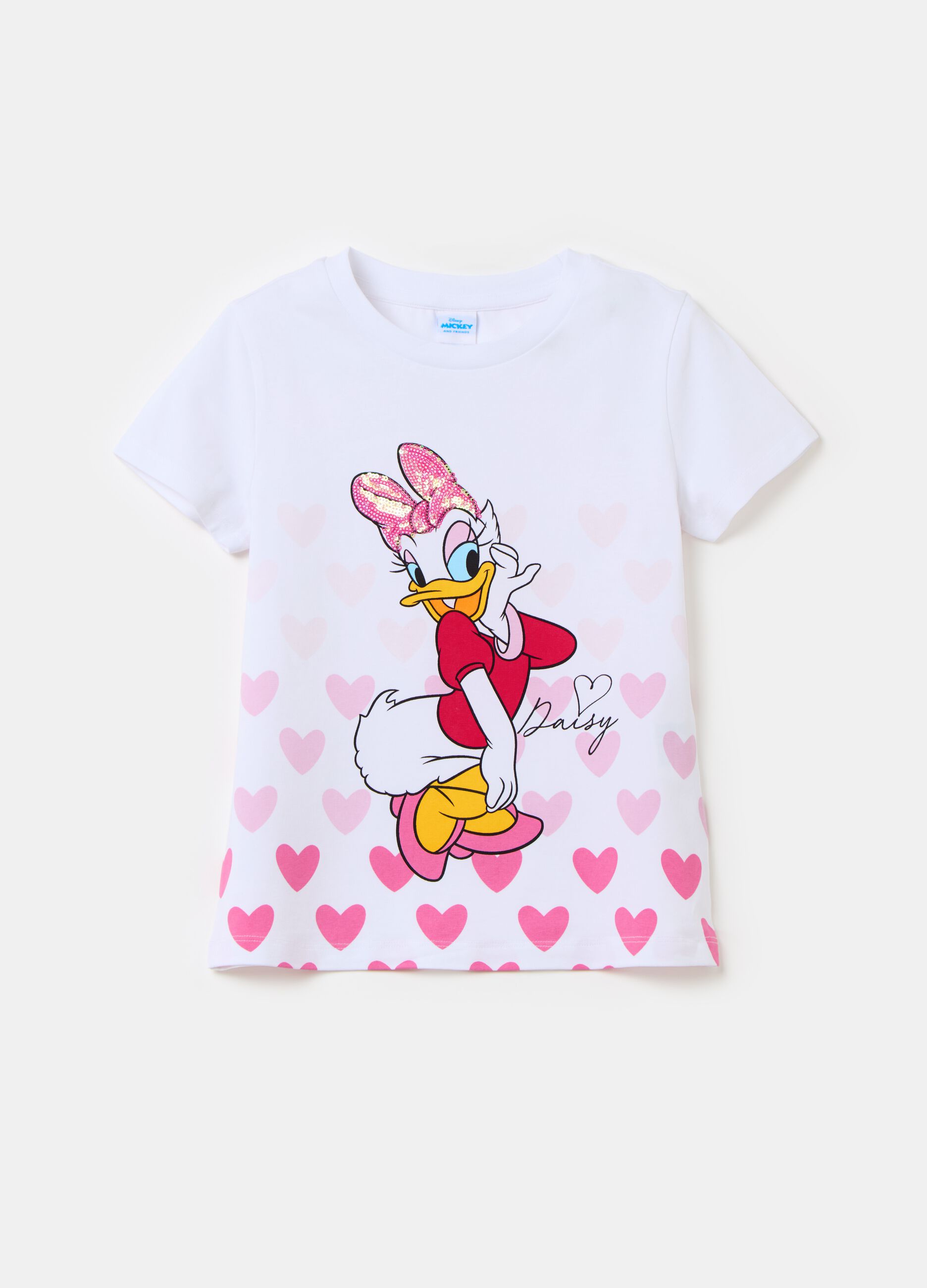 T-shirt with Daisy Duck print and sequins