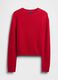 Red Cotton and Acrylic Blend Pullover_3