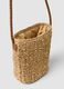 Bag in Pure Beige Paper Fabric with Shoulder Strap_2