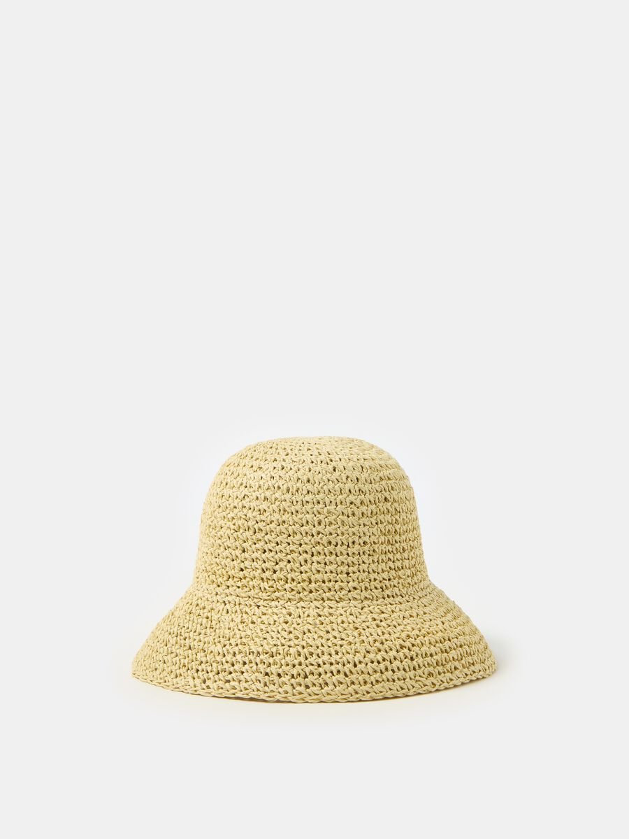 Sombrero de pescador de paja_0