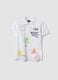 White short-sleeved polo shirt in pure cotton_3
