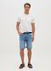 Herren-Bermuda in Hellblau, Slim Fit Denim_0