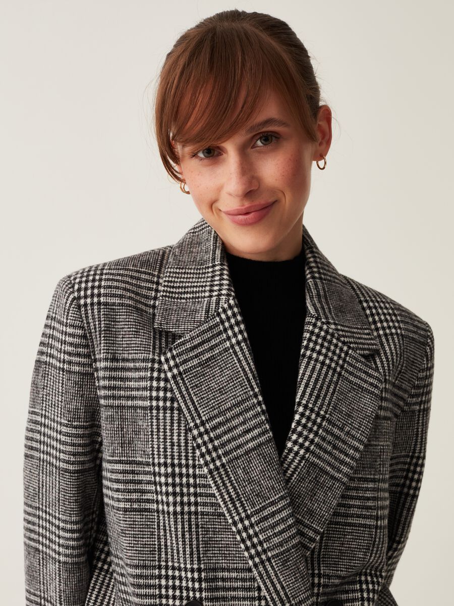 Double-breasted patterned blazer_1