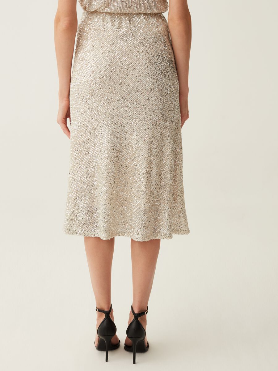 Midi skirt with sequins_2