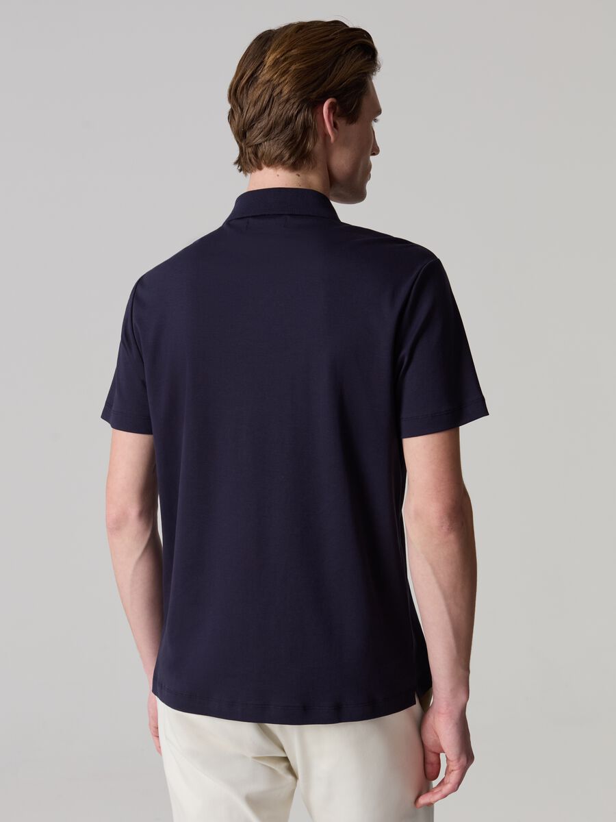 Contemporary City polo shirt in mercerised cotton_2