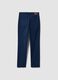 Blaue Five-Pocket-Hose aus Stretch-Baumwolle_1