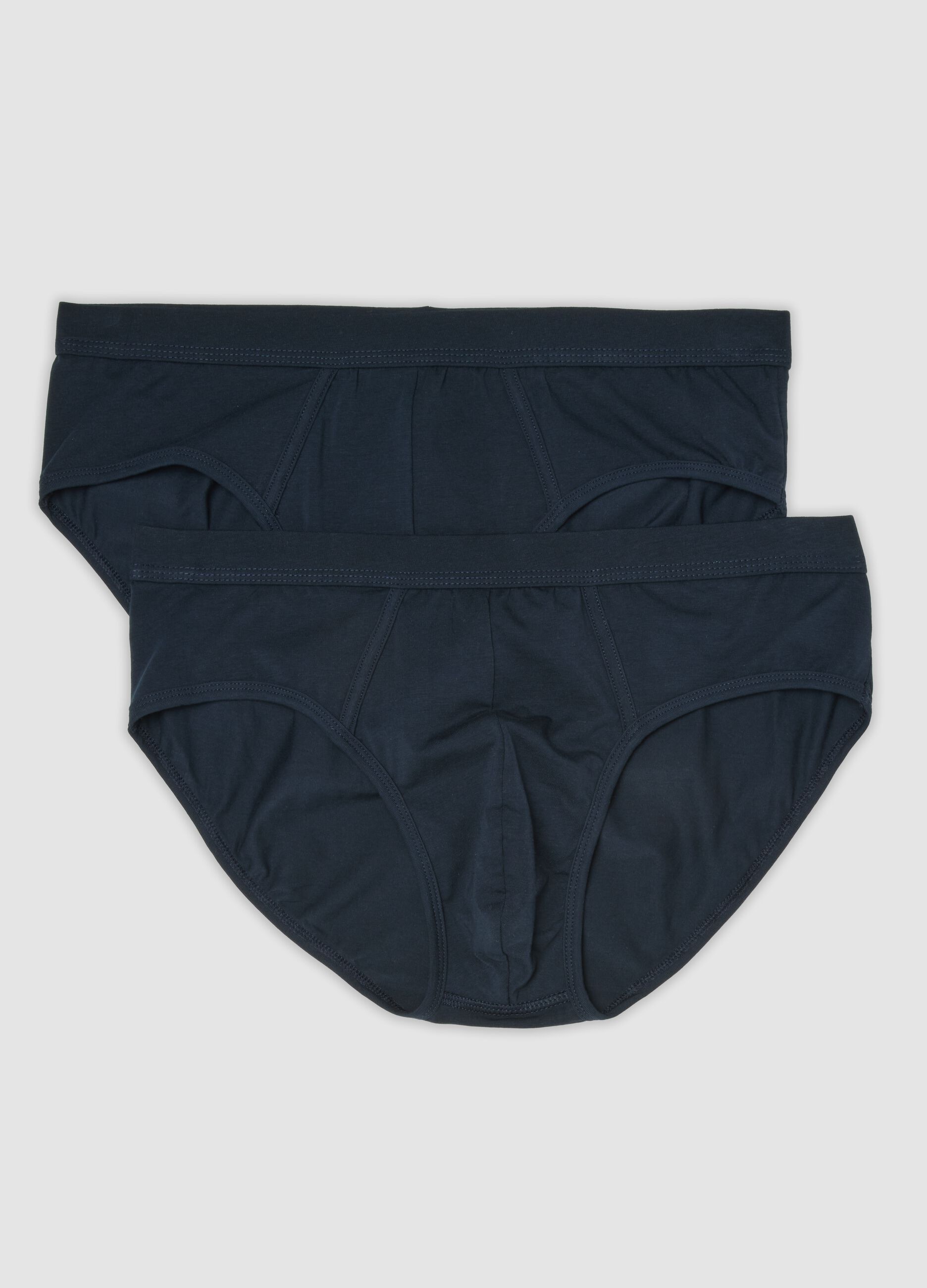 2-pack of blue stretch Supima cotton briefs