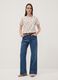 White floral stretch-cotton T-shirt, regular fit_1