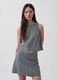 Checked linen-blend top_0