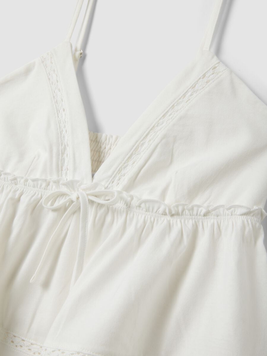 White pure cotton camisole with thin straps_5