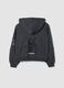 Sweatshirt com capuz cinzento-escuro em algod&atilde;o puro, corte oversize, com ursinho_1