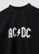 Black cotton-blend AC/DC printed sweatshirt_1