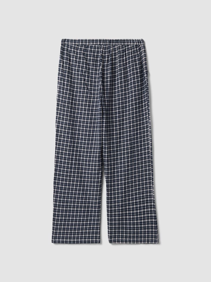 Multicolour check organic cotton pyjama trousers_6