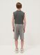 Boys' pure cotton grey shorts with regular fit_1