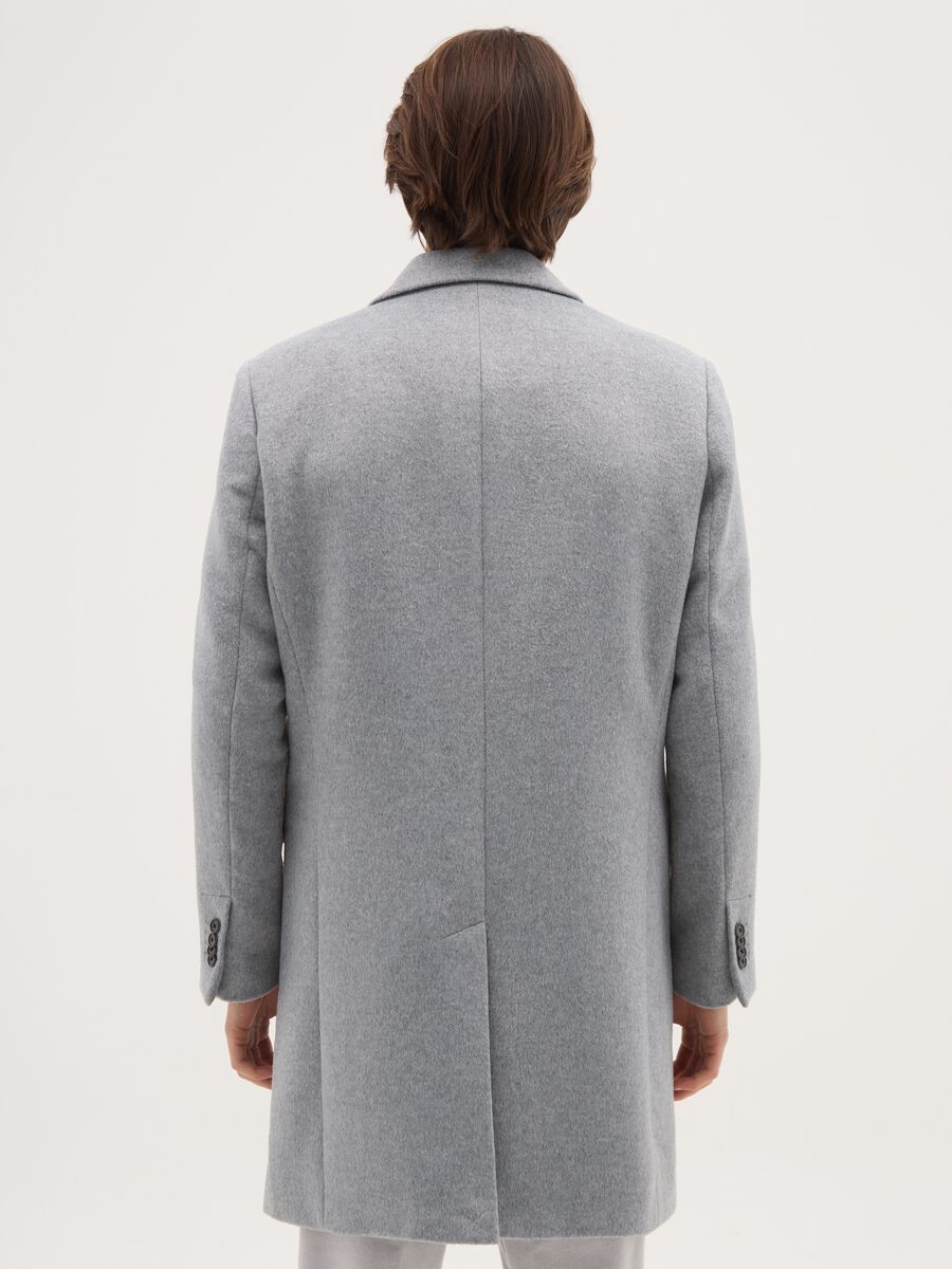 Grey double-breasted regular fit coat_2