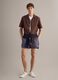 Blue striped swim shorts_0