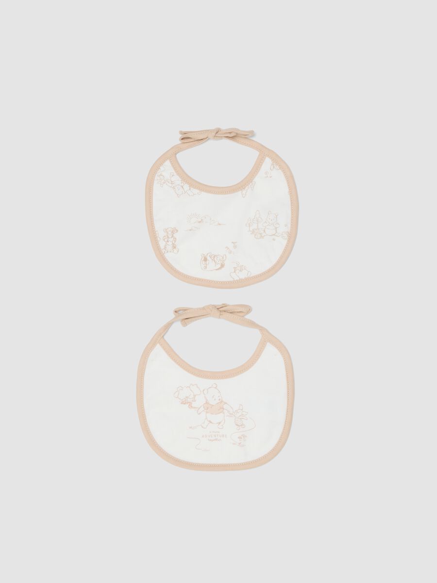 Pack de 2 baberos de algod&oacute;n puro multicolor para beb&eacute; ni&ntilde;a Winnie-the-Pooh_0