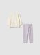 Multicolour pure organic cotton baby girl pyjamas with teddy bear print_1