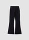 Blaue Flare-Jogger aus elastischer Bio-Baumwolle_7