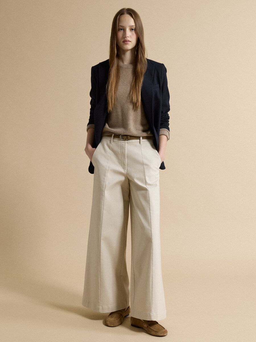 Doppelreihiger Blazer in Blau aus elastischer Viskose, Regular Fit_2
