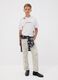 White pure cotton boys&rsquo; trousers with gradient print_1