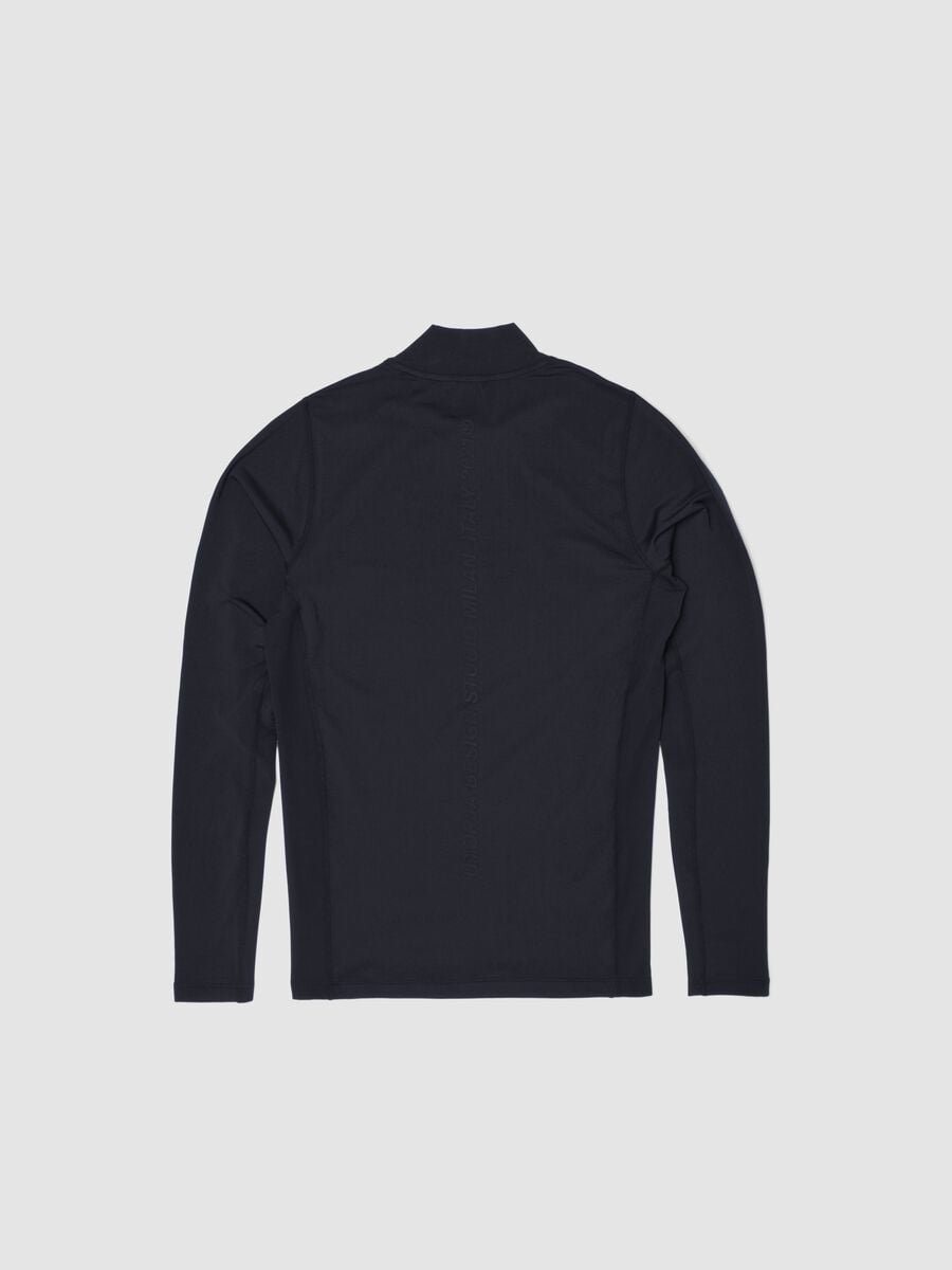 Black Technical Mock-Neck Longsleeve_5