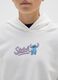 Girl's white regular fit pure cotton sweatshirt with print_2
