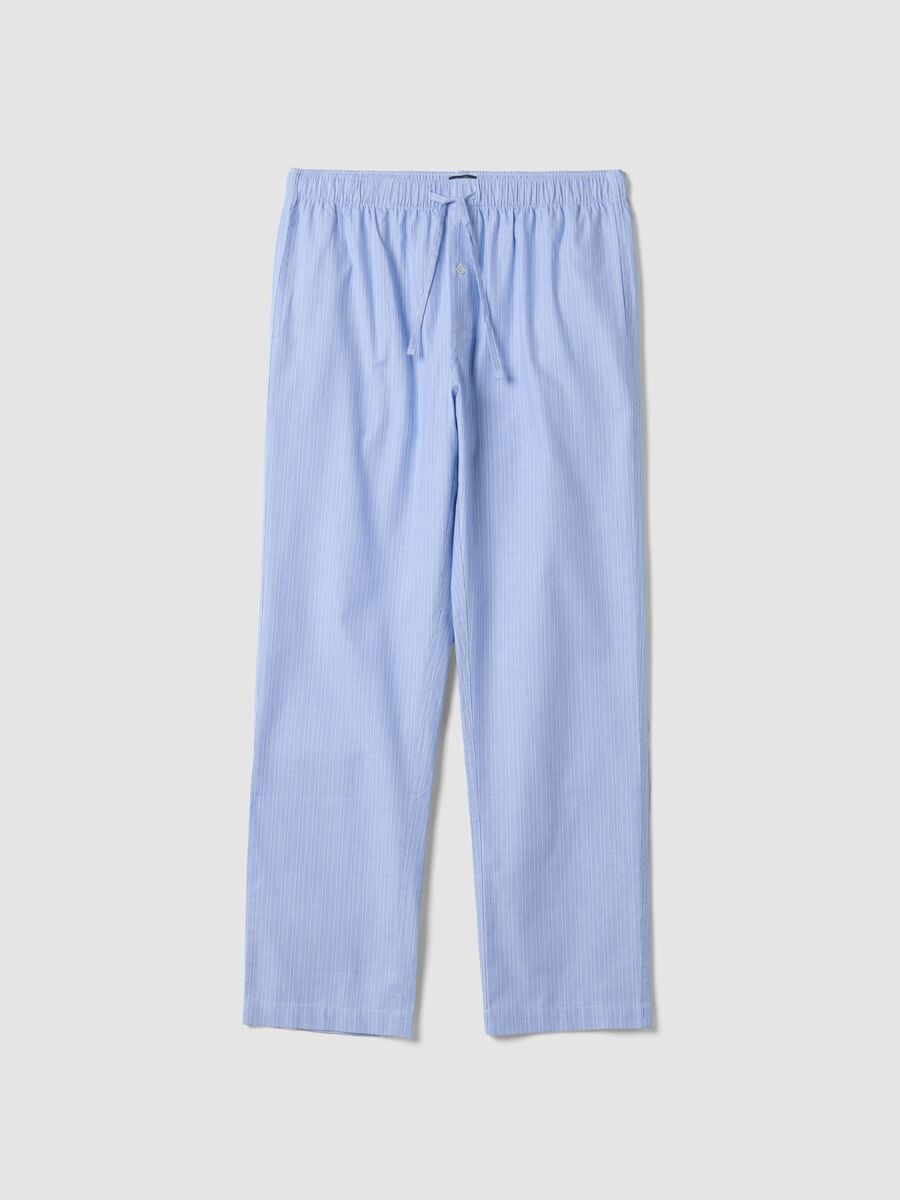 Light blue pure organic cotton pyjama trousers_0
