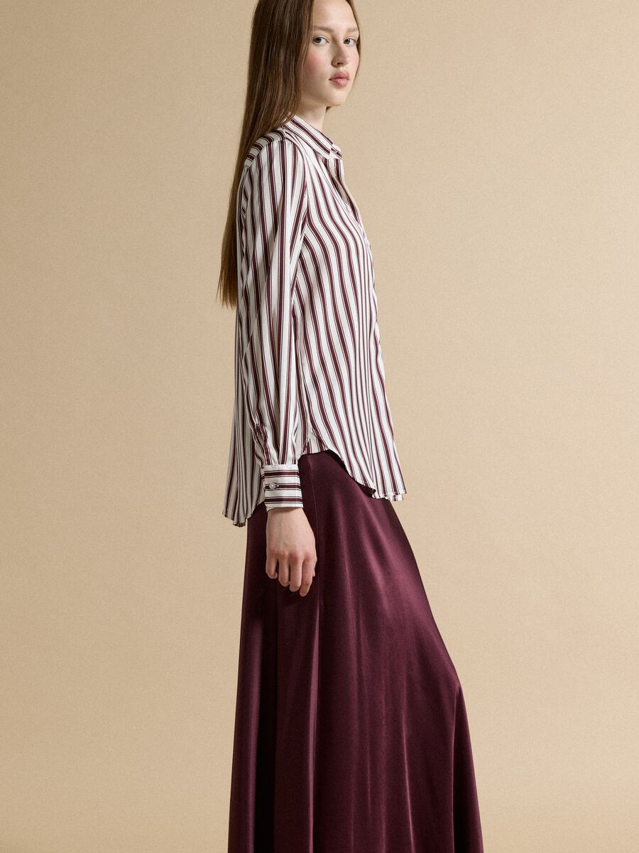 White regular-fit striped stretch shirt_1