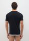 Men's black pure cotton V-neck T-shirts 2-pack, regular fit_2