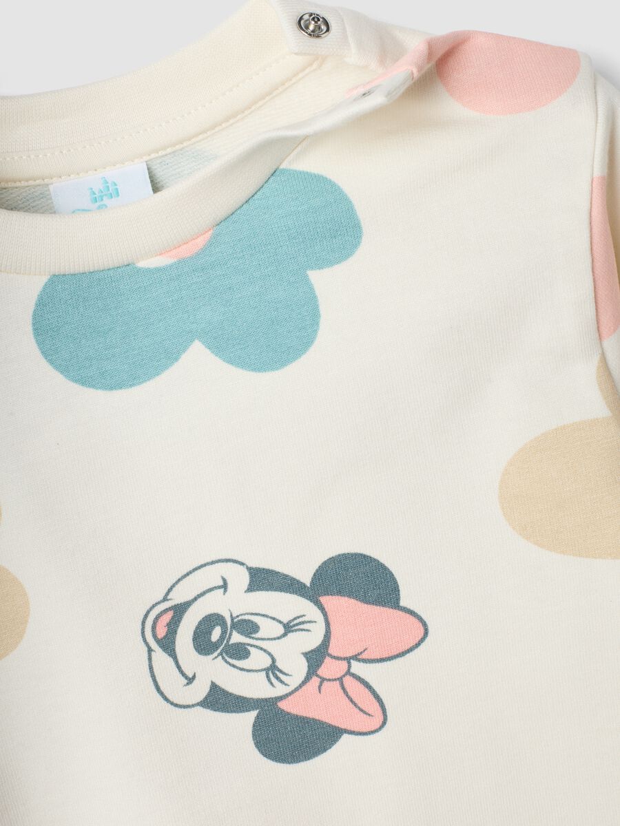 Pigiama verde in puro cotone organico con stampa Minnie_2