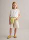 Beige cotton-linen blend shorts with embroidery_0