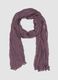 Purple semi-sheer crinkled-effect scarf_0