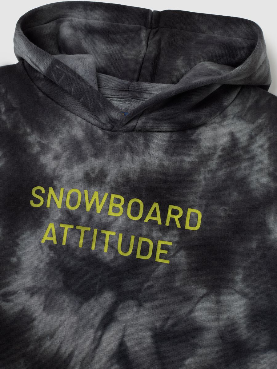 Kids' oversized multicolour tie-dye cotton blend sweatshirt_2