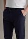 Regular fit blue stretch cotton chino trousers_3